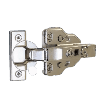 Frameless Soft Close Hinge with 0mm plate for 3/4" box